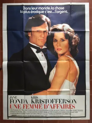 Affiche UNE FEMME D'AFFAIRES Rollover ALAN J. PAKULA Jane Fonda 120x160cm *D