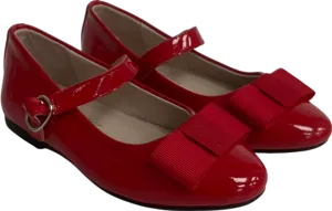 Age of innocence Ellen Red Bow front shoesUK 5.5 EU 22 👼