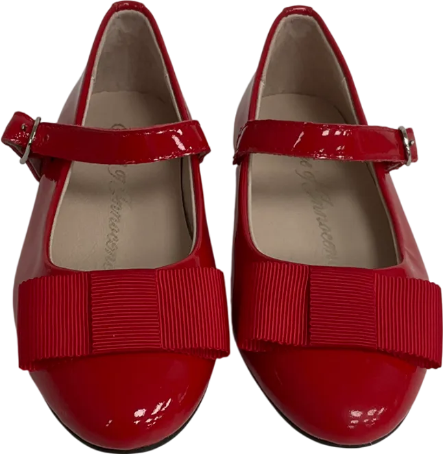 Age of innocence Ellen Red Bow front shoesUK 5.5 EU 22 👼