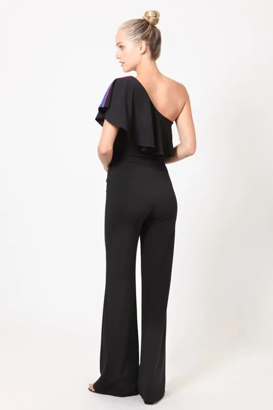 Alessi Cut Out Shoulder Jumpsuit