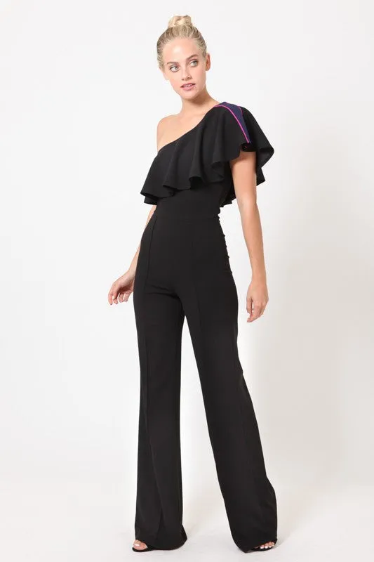 Alessi Cut Out Shoulder Jumpsuit
