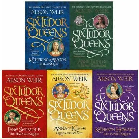 Alison Weir Six Tudor Queens 5 Books Collection Set Katheryn Howard,Katherine