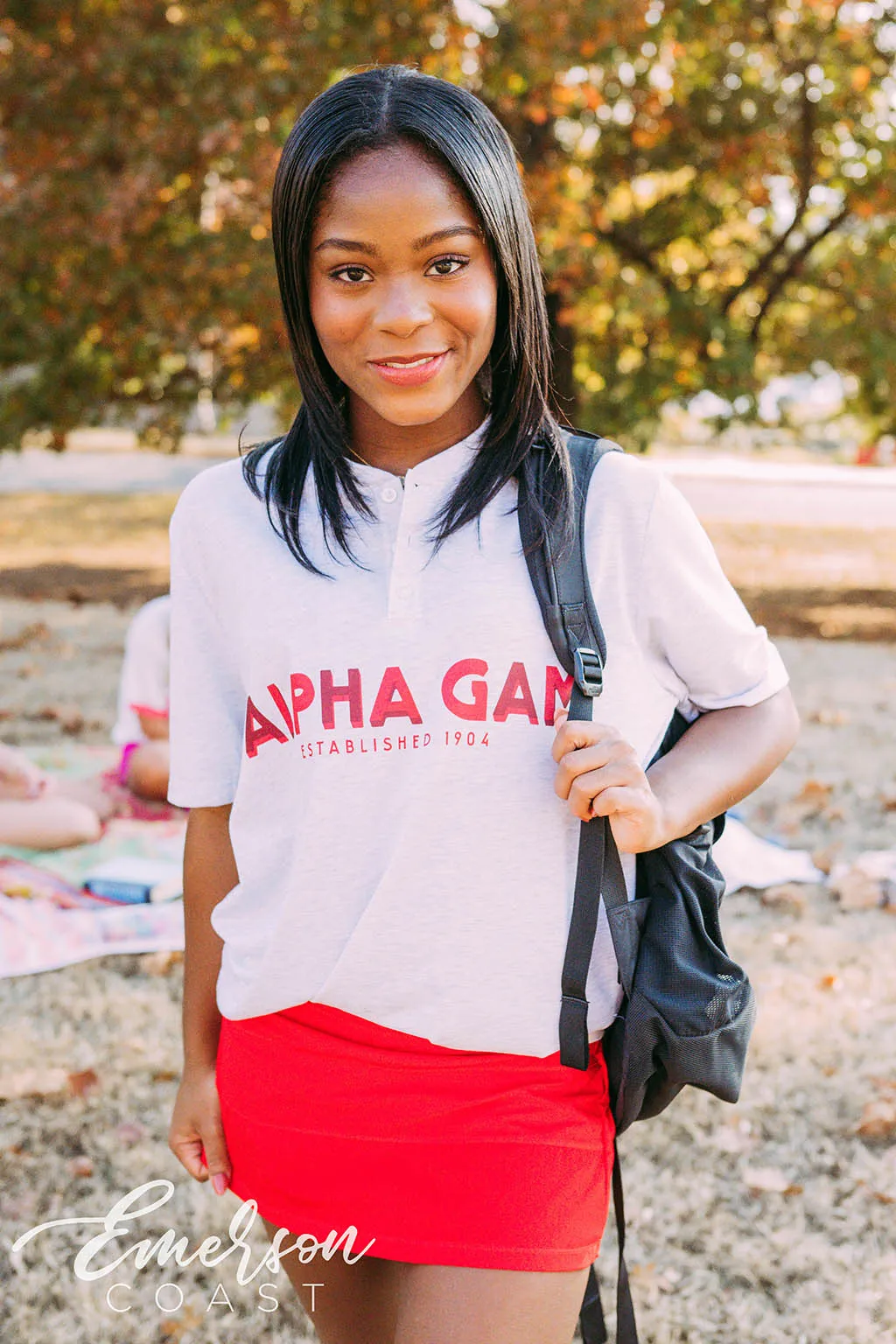 Alpha Gamma Delta PR Classic Henley Tee