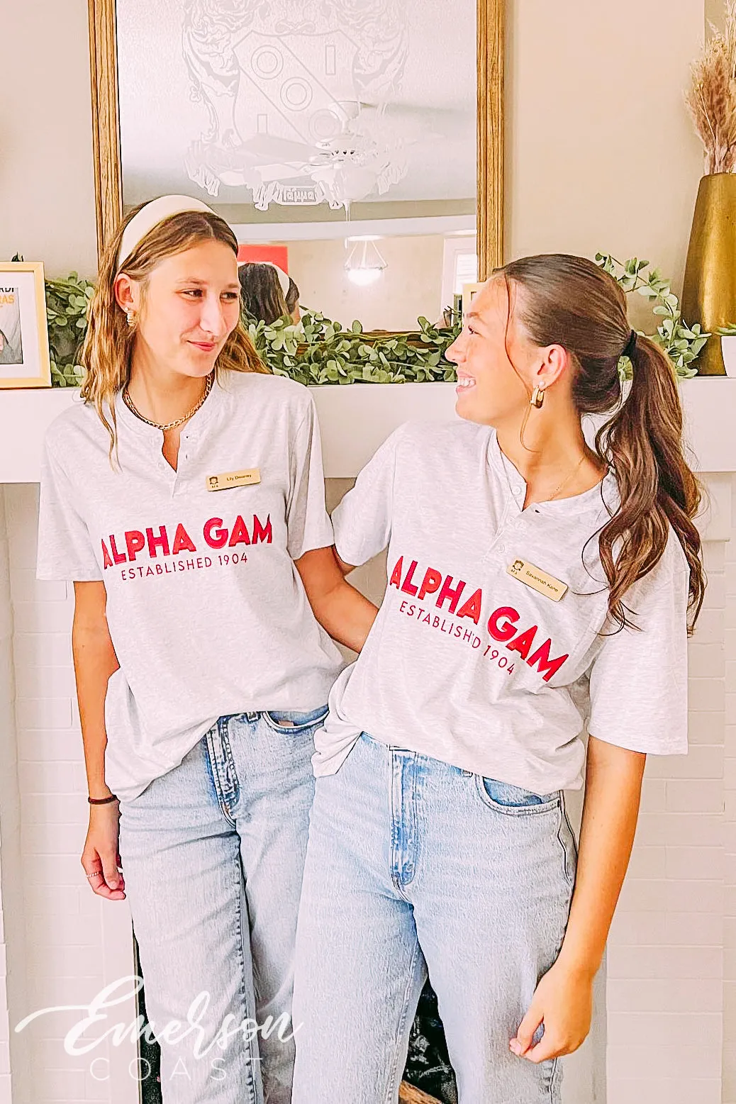 Alpha Gamma Delta PR Classic Henley Tee