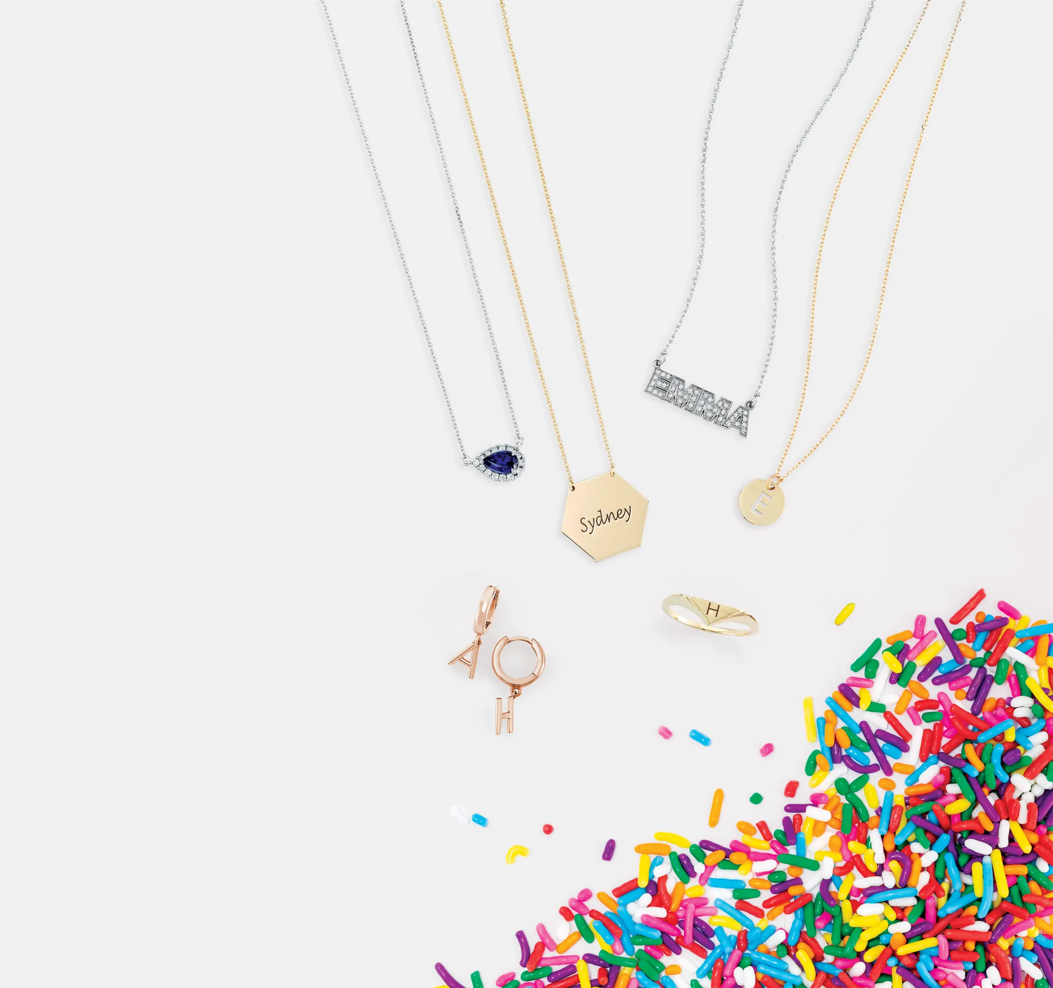 Alphabet Coin Necklace