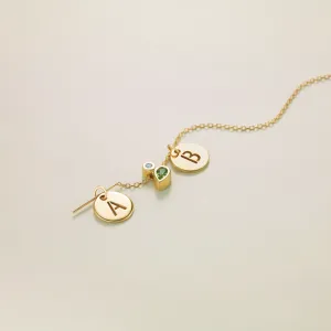 Alphabet Coin Necklace