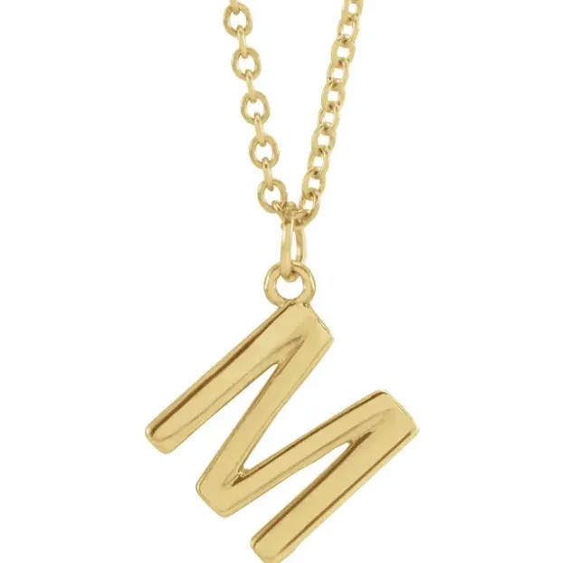Alphabet Uppercase Letter Necklace