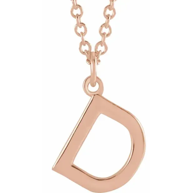 Alphabet Uppercase Letter Necklace