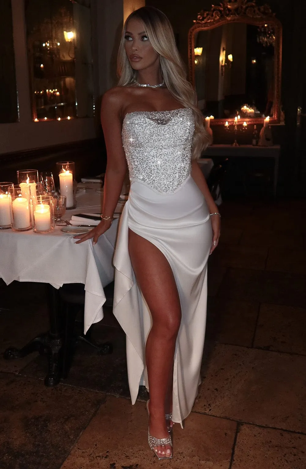 Ana Maxikleid - Elfenbein