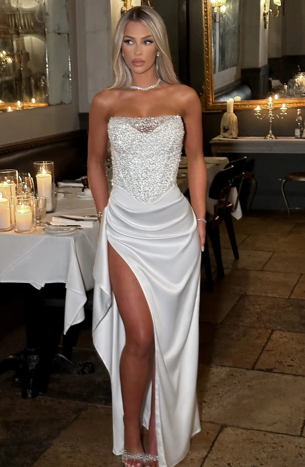 Ana Maxikleid - Elfenbein