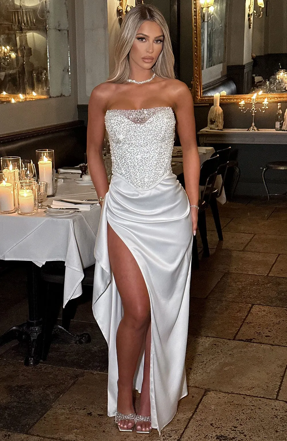 Ana Maxikleid - Elfenbein