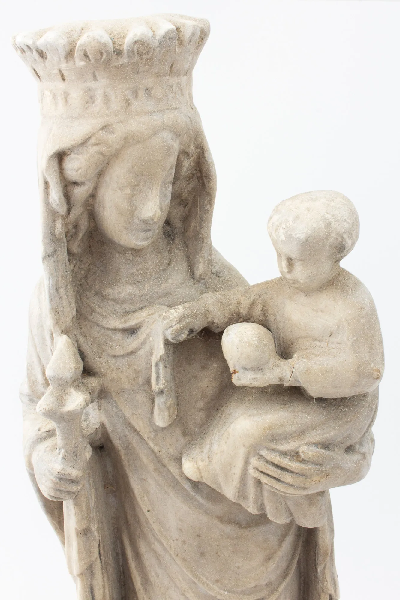 Antique French Religious Statue