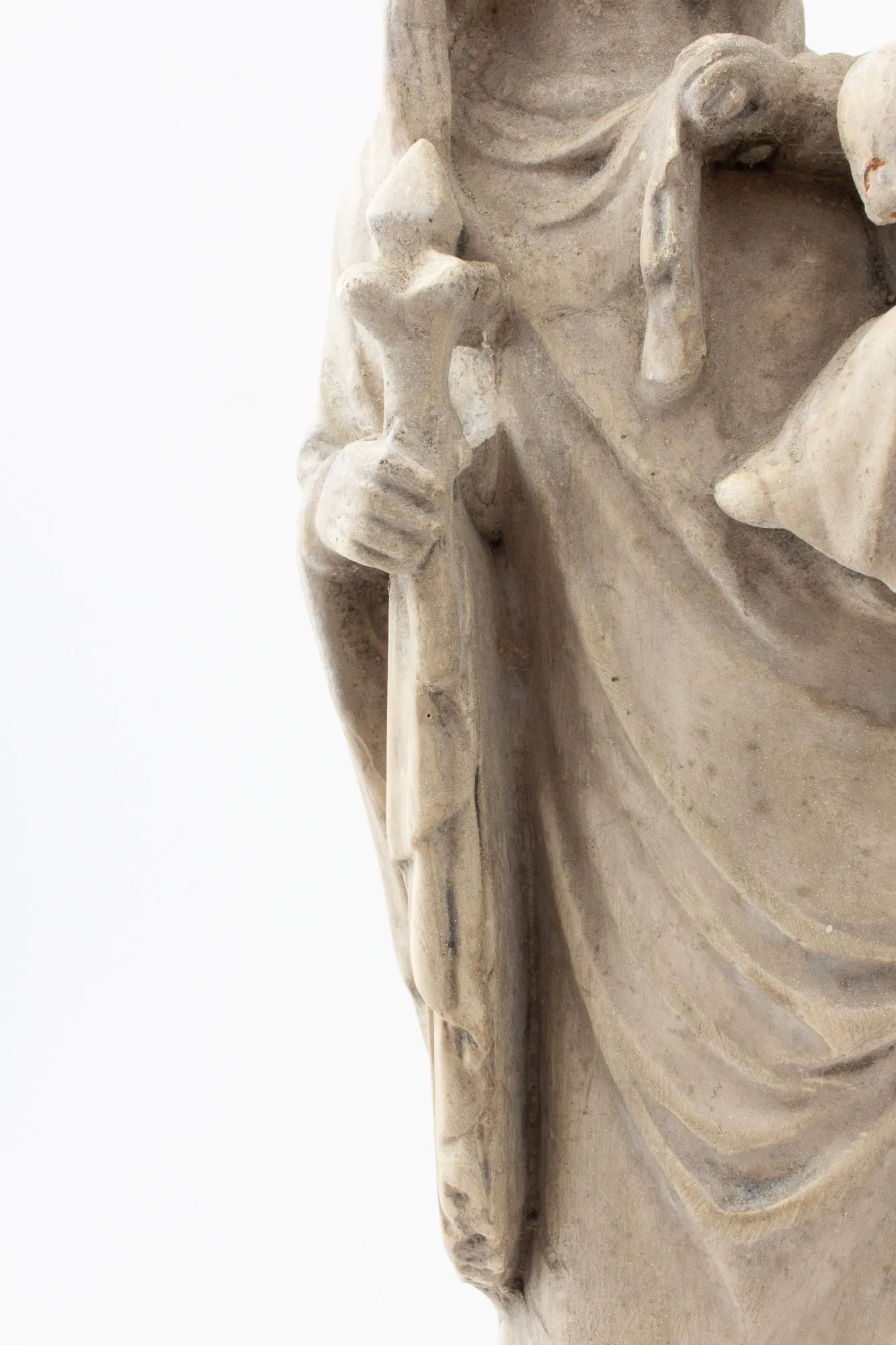 Antique French Religious Statue