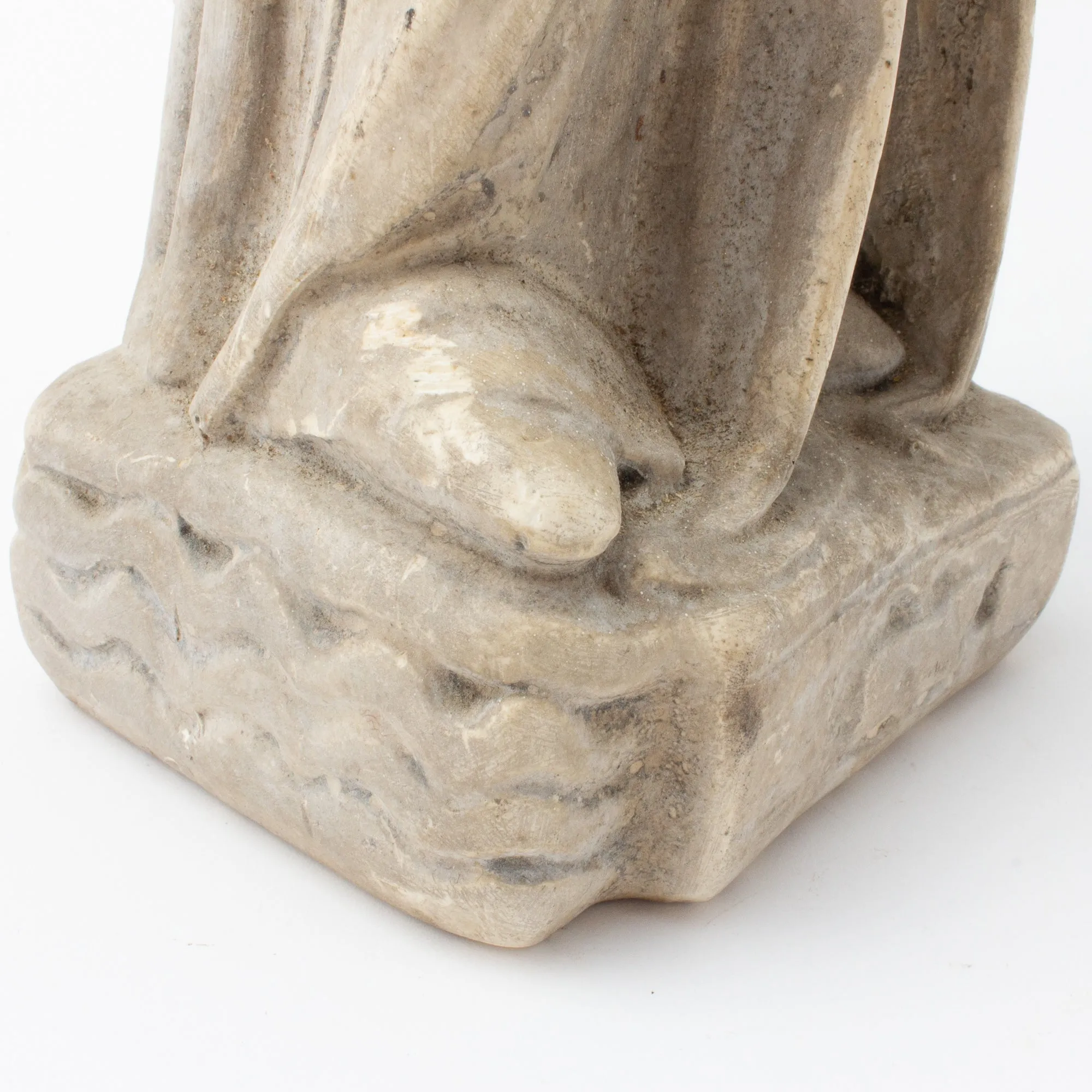 Antique French Religious Statue