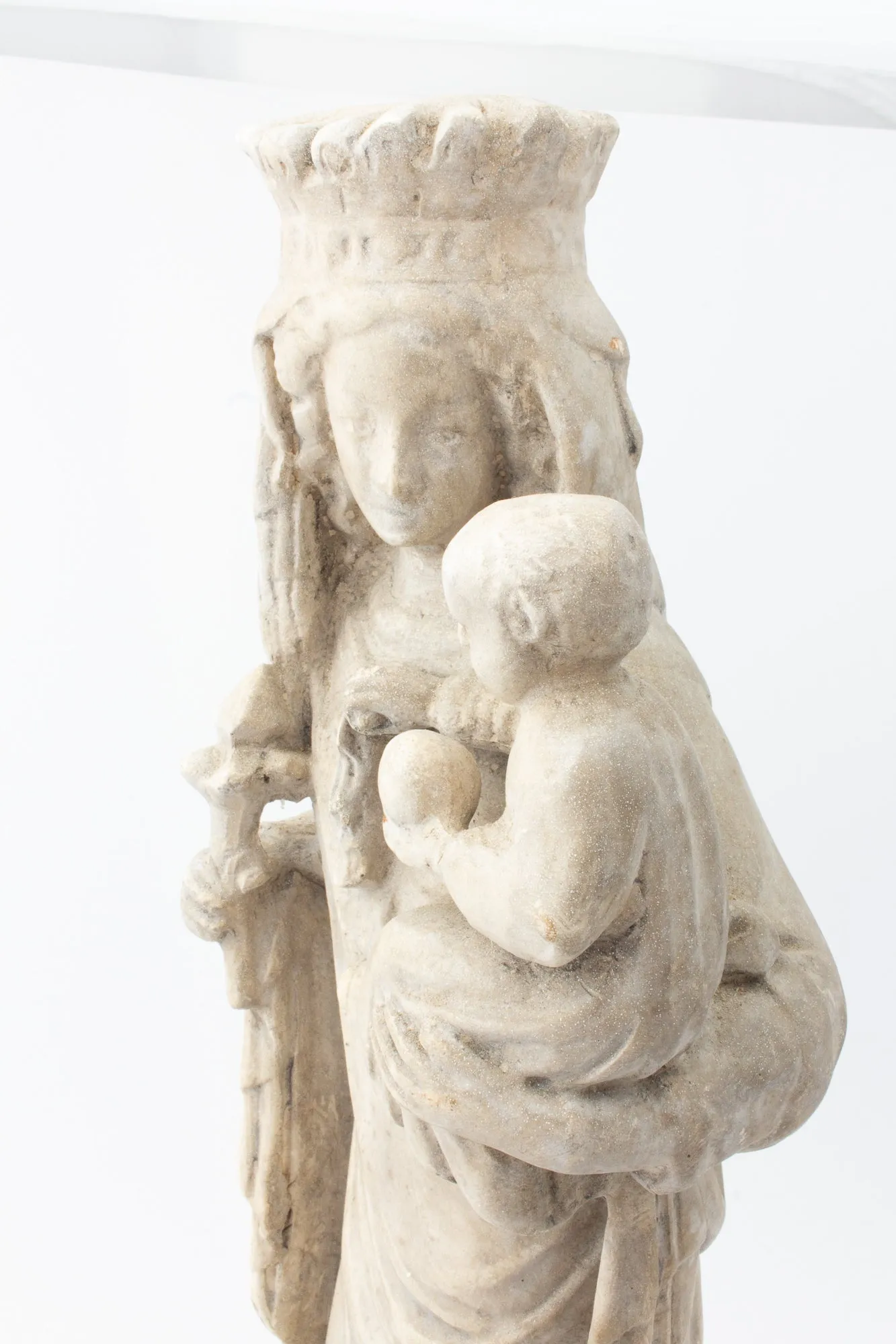 Antique French Religious Statue