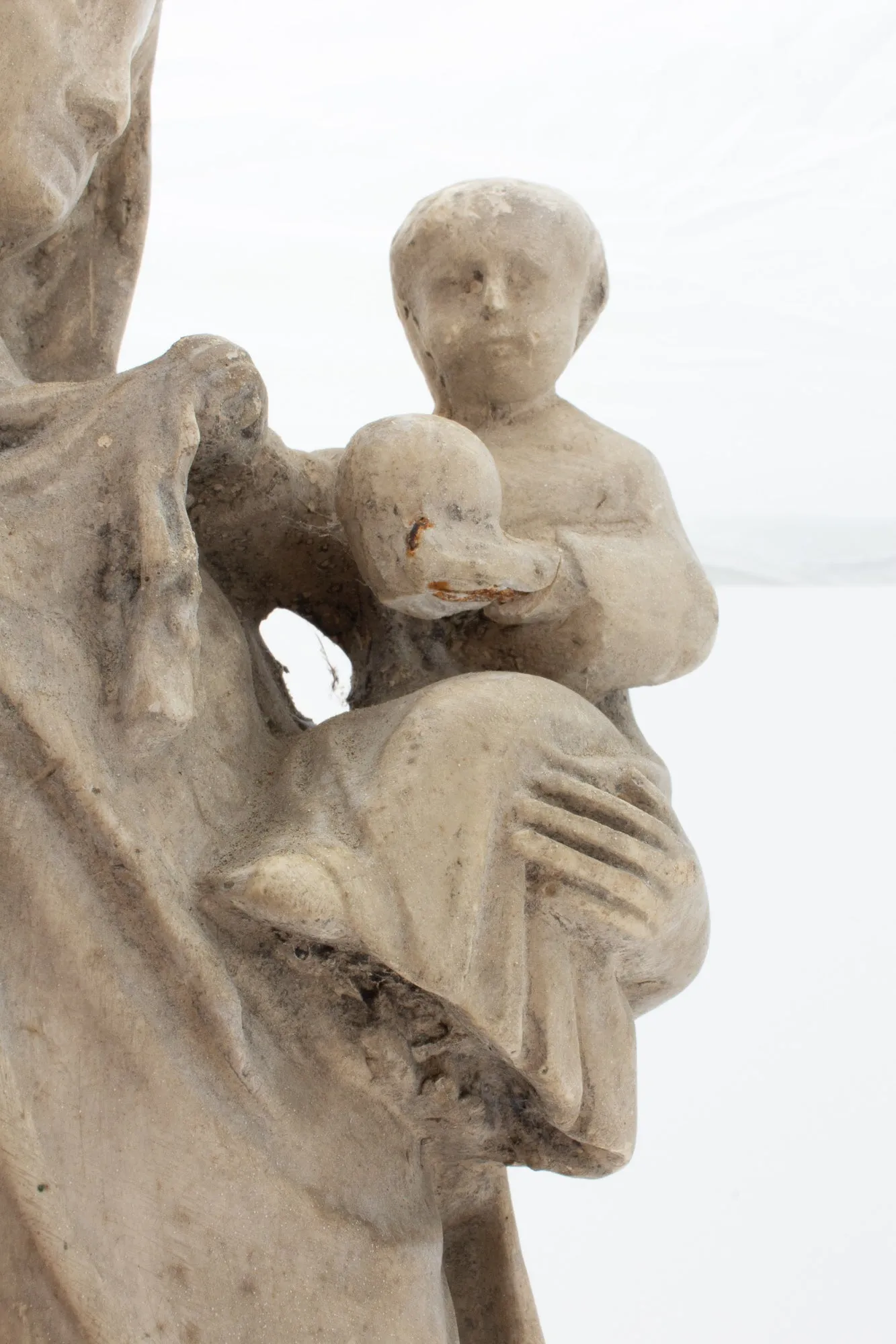 Antique French Religious Statue