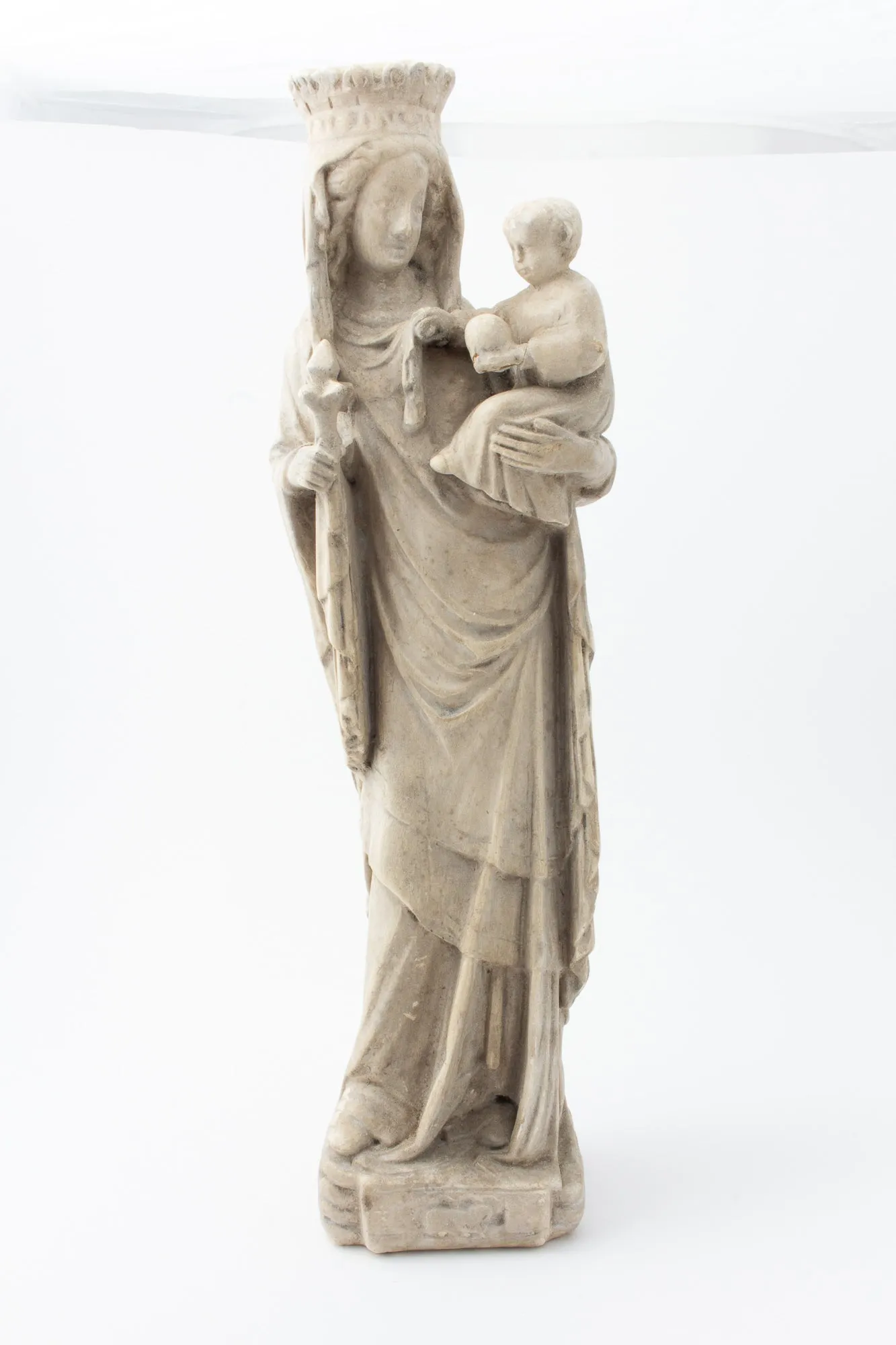 Antique French Religious Statue