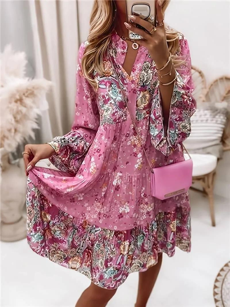 Asley | Printed Boho Dress