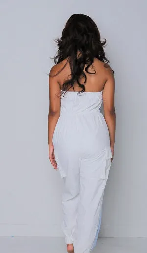 Baby Blue Color Block Jumpsuit
