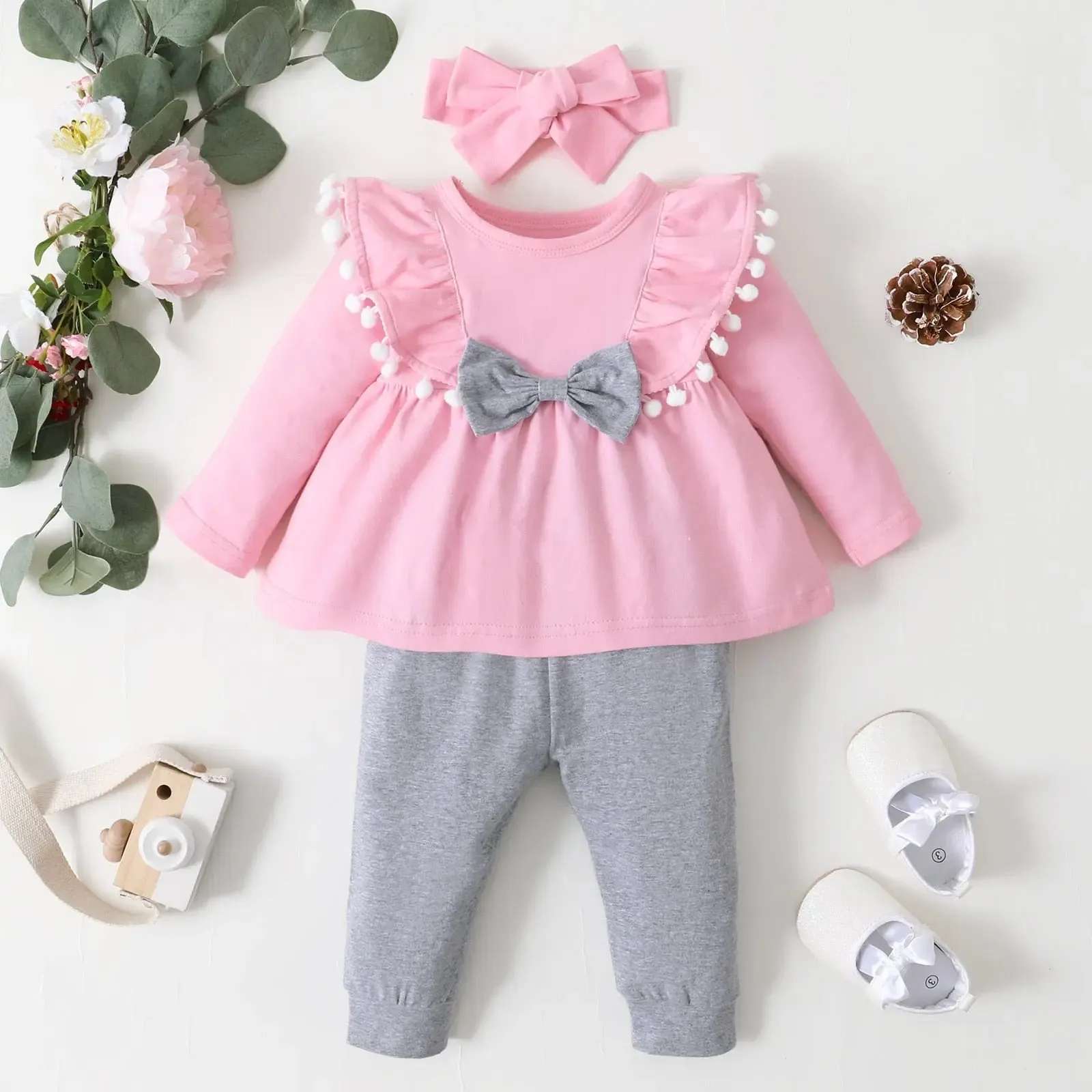 Baby Girls Ruffle & Leggings