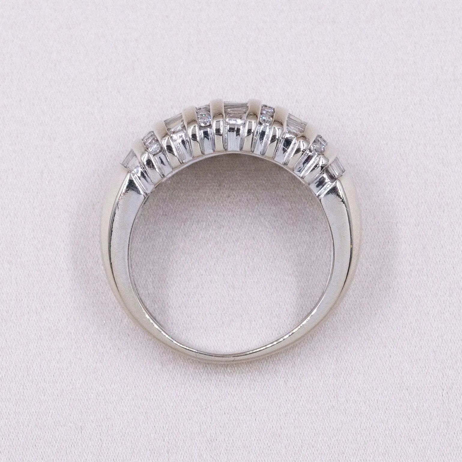 Baguette Diamond Cocktail Ring C. 1960s