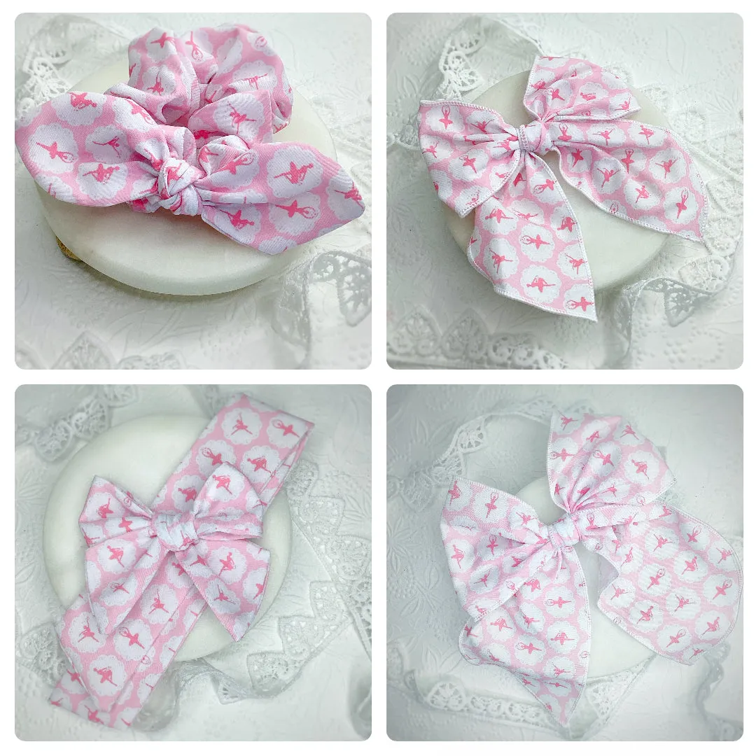 Ballerina Bow Strip and Scrunchie Collection