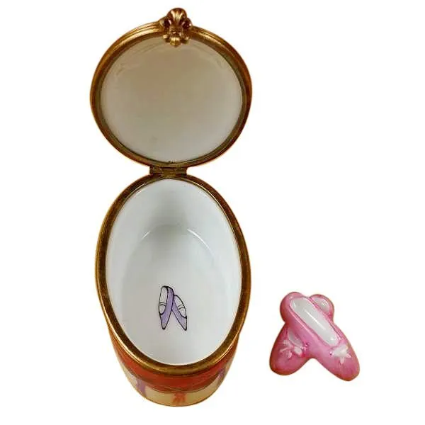 Ballerina on Oval with Removable Toe Shoes