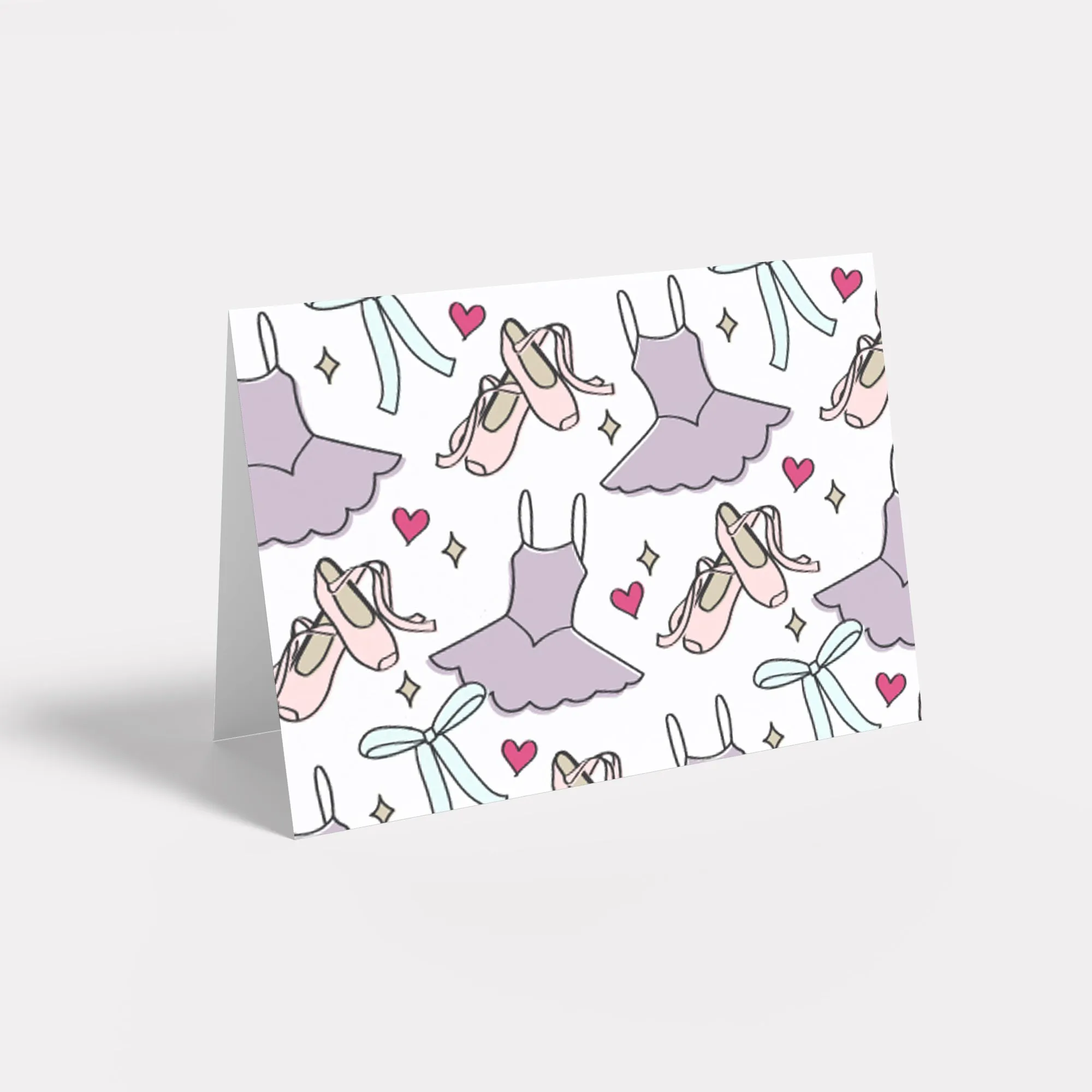 Ballet Personalized Stationery - Flat or Folded with Envelopes