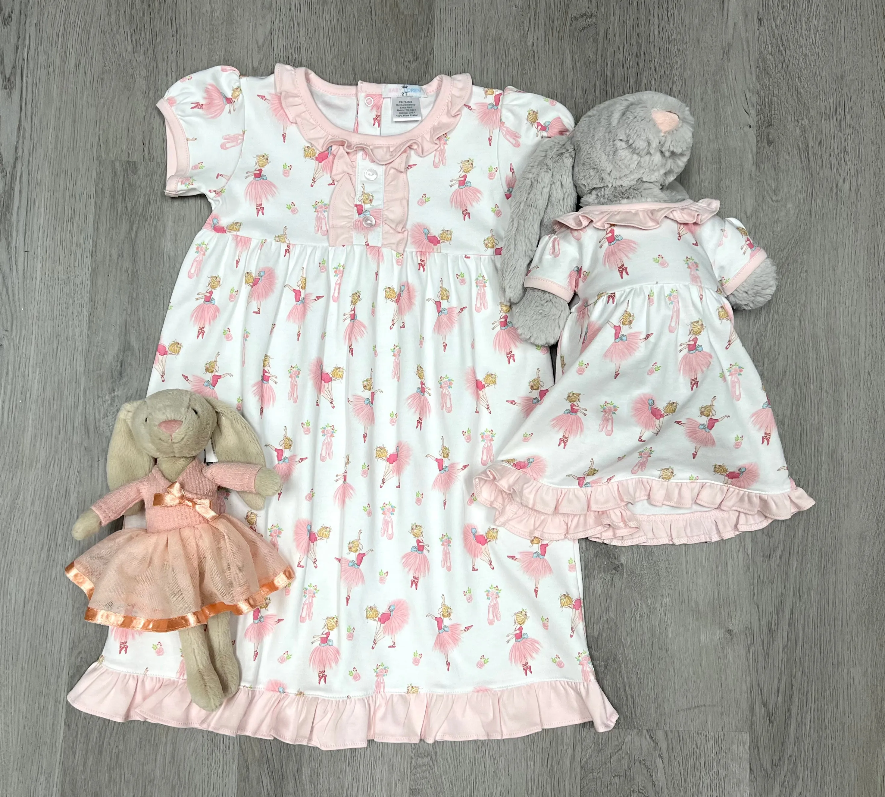 Ballet Time Pima Doll Gown