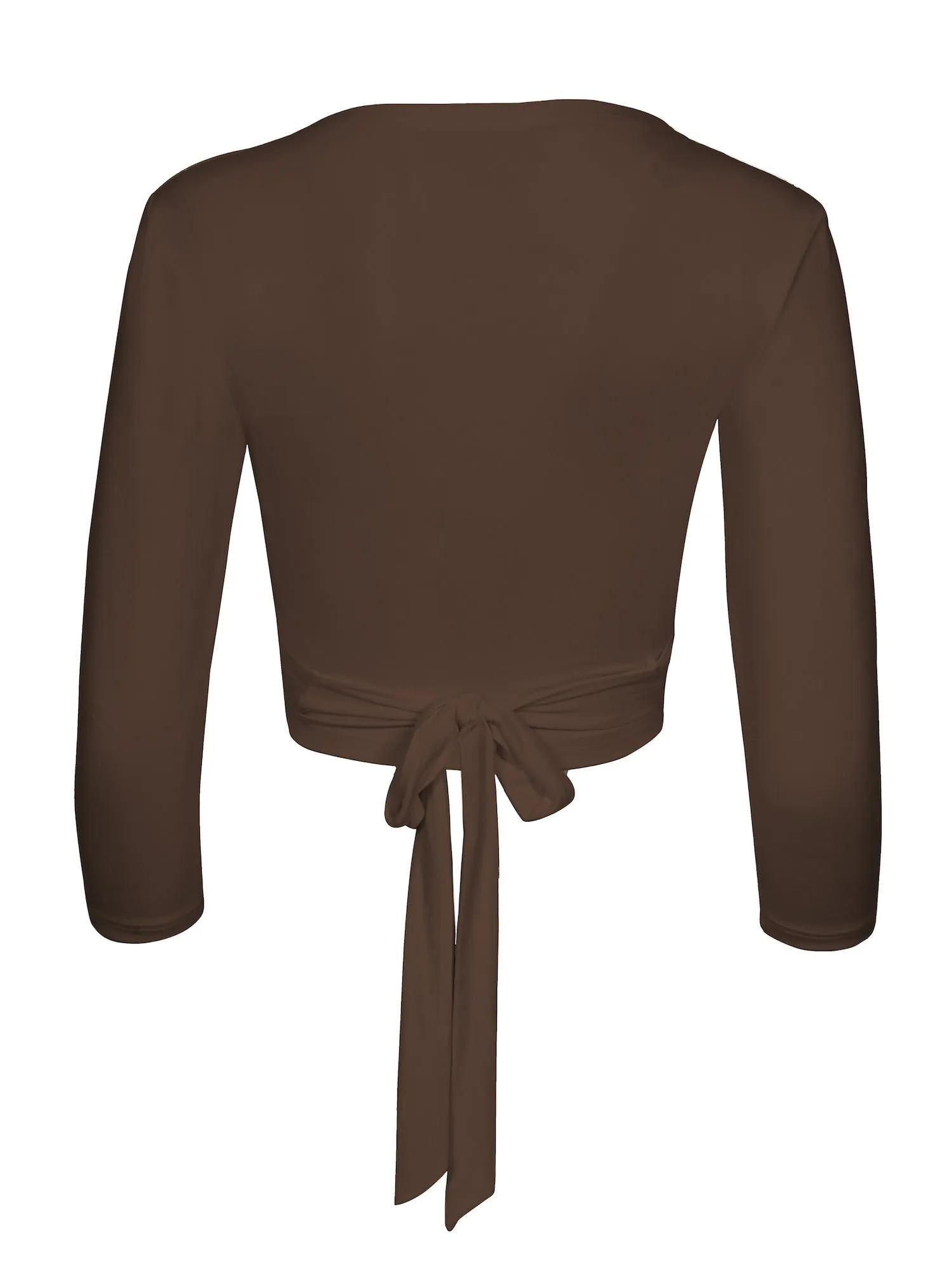 Bamboo Ballet Wrap Cardi - Cocoa