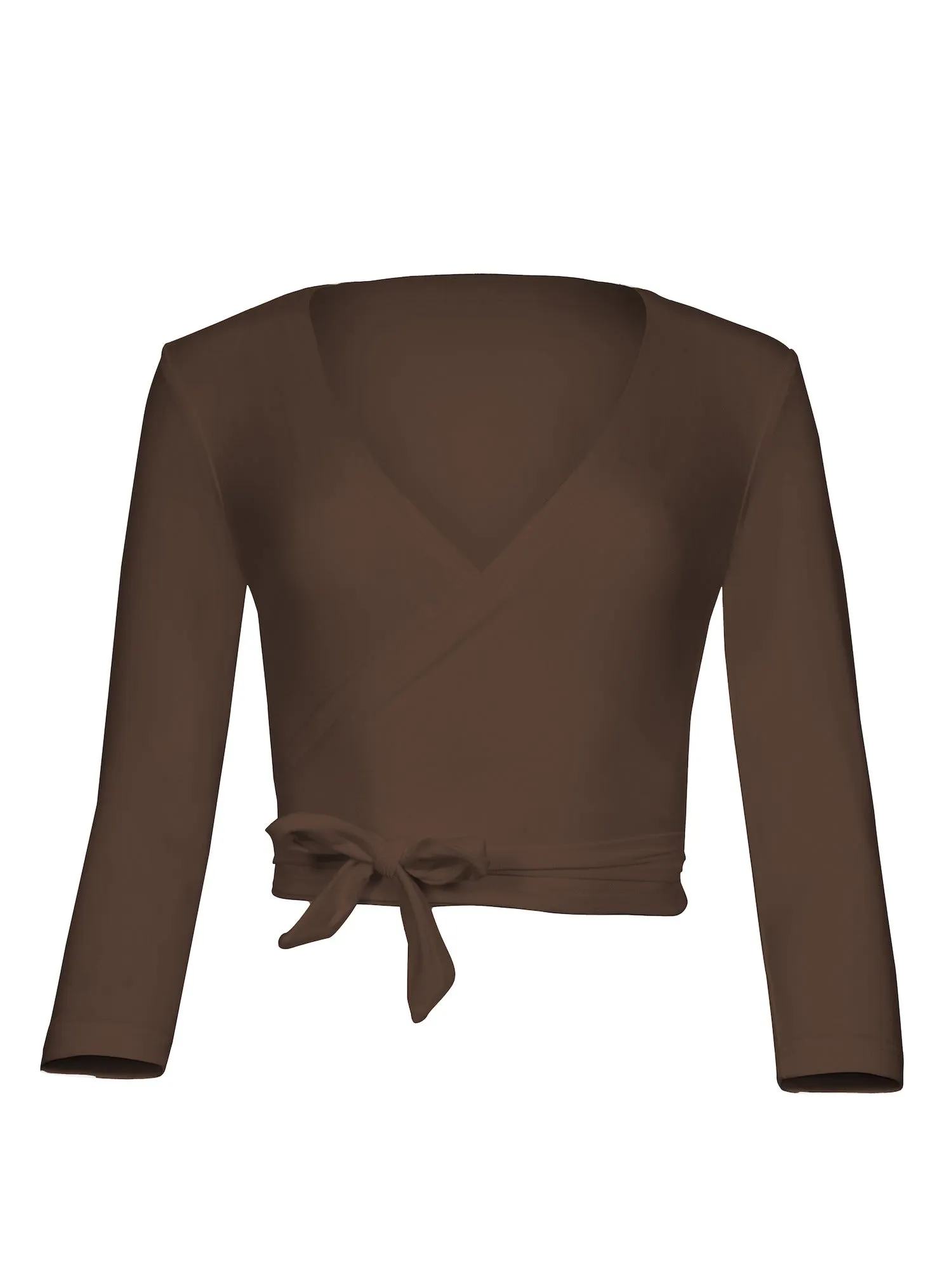 Bamboo Ballet Wrap Cardi - Cocoa