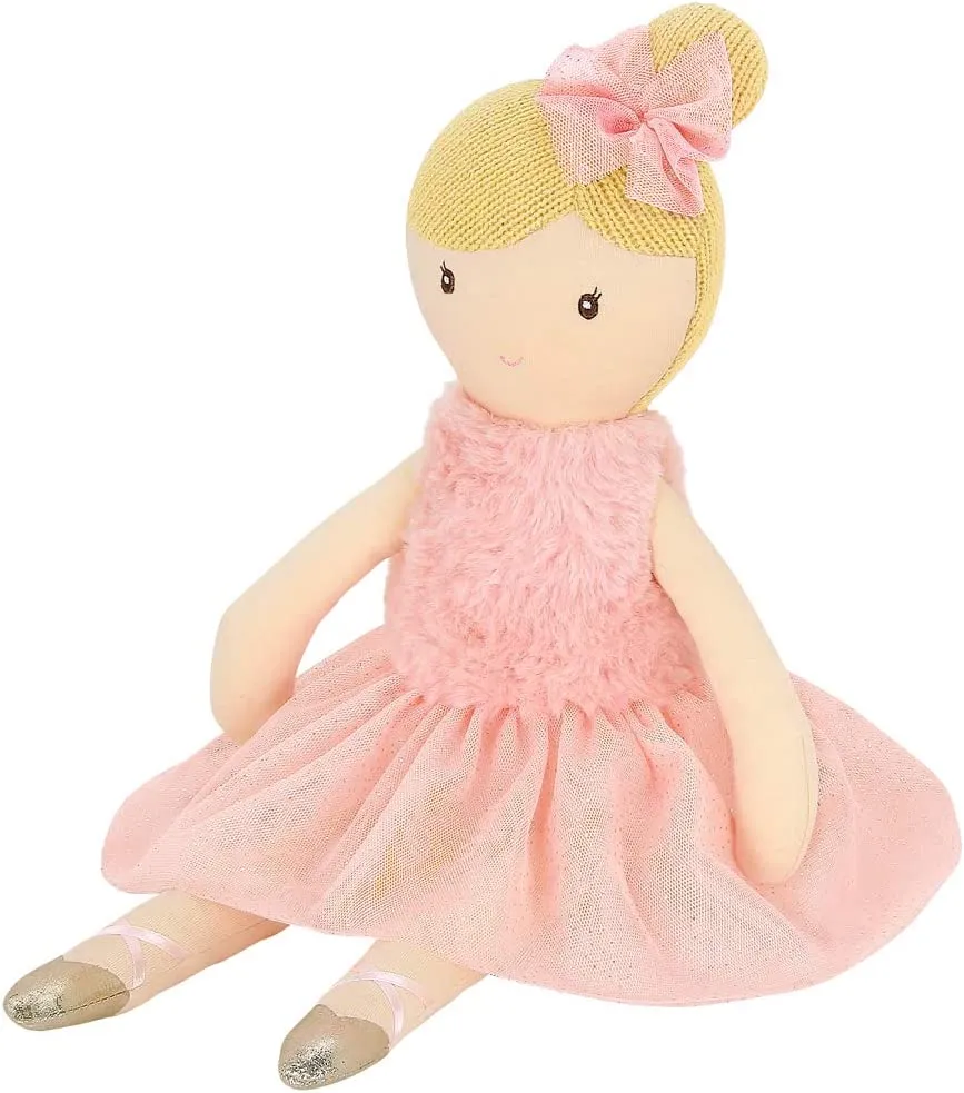 Bearington Lil' Ballerina Blonde Soft Plush Ballet Doll