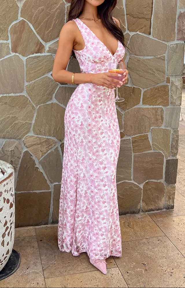 Bianca Rosa lace maxi dress 