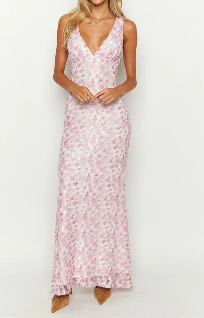 Bianca Rosa lace maxi dress 