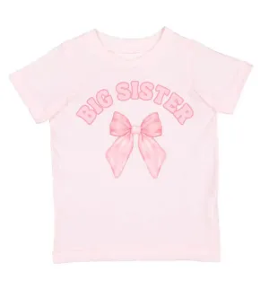 Big Sister Bow Short Sleeve T-Shirt - Ballet