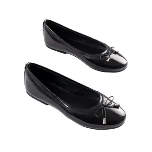 Black Ballerina Flats for Kids