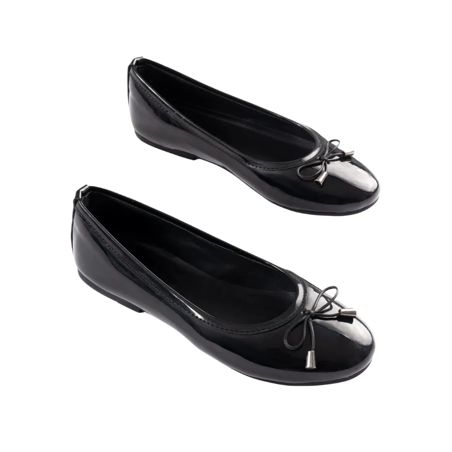 Black Ballerina Flats for Kids