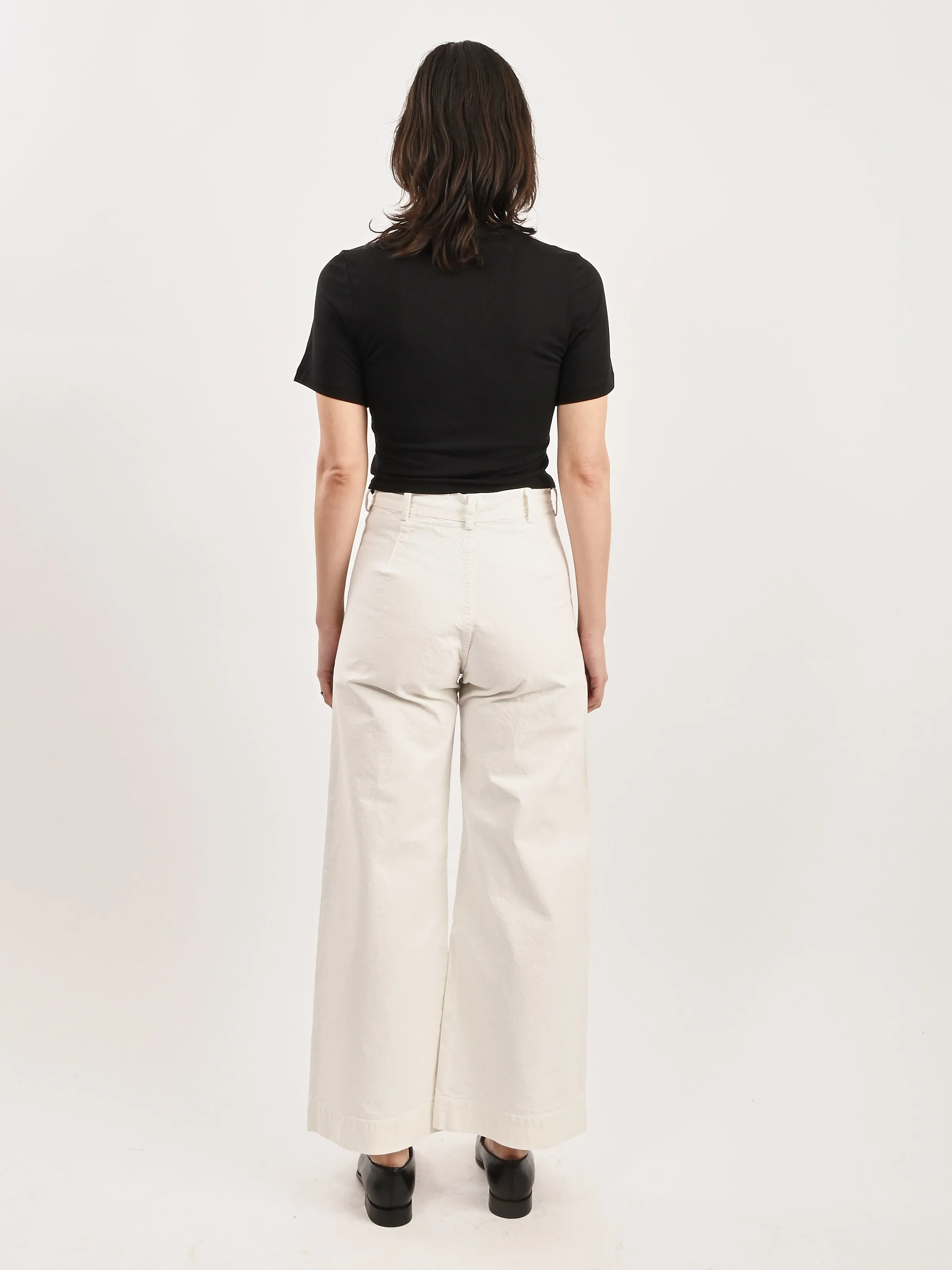Black Easy S/S T-Shirt W/Bow Tails