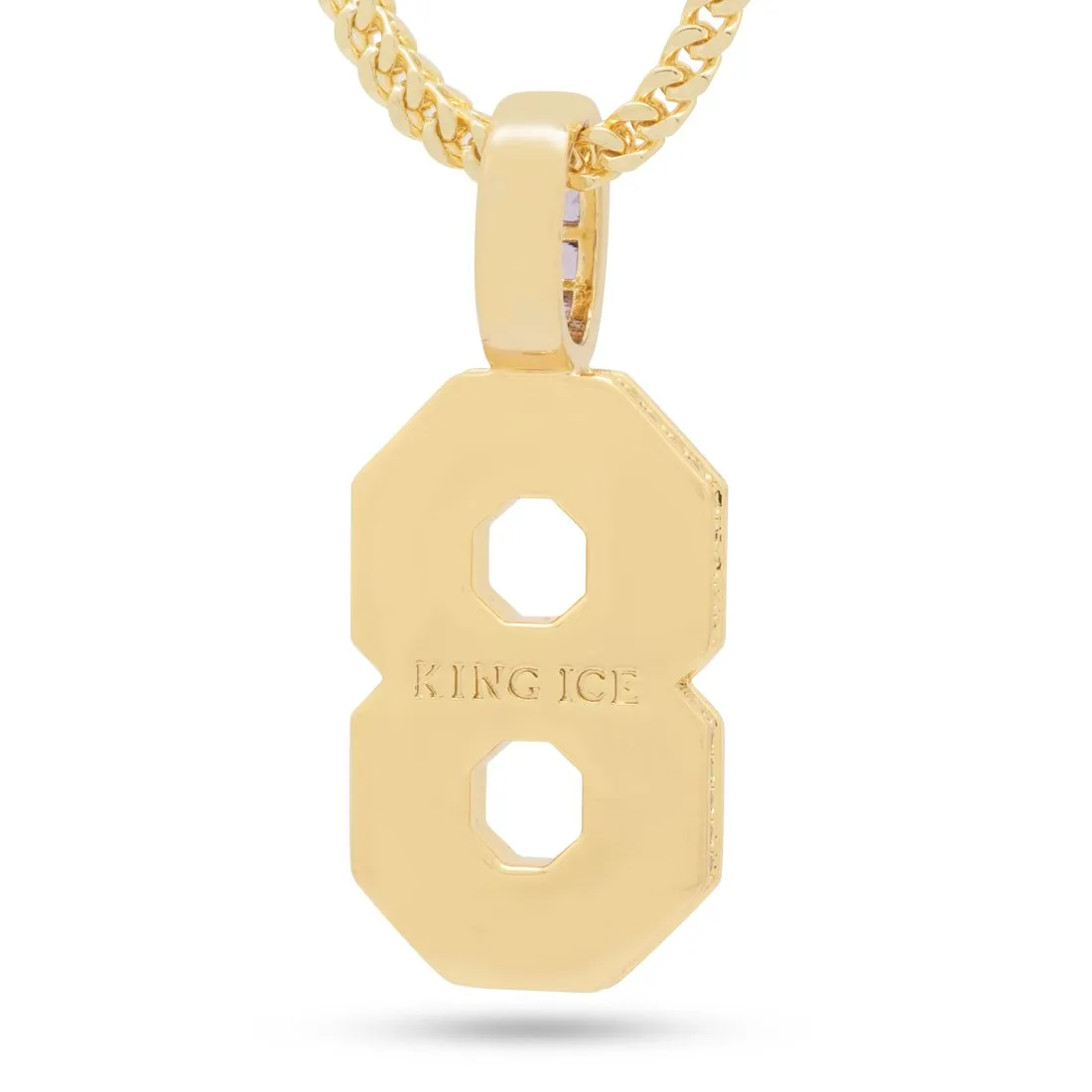 Black Mamba Classic Number 8 Necklace