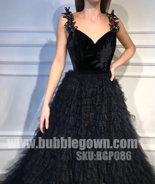 Black Sweet Heart Formal Inexpensive Evening Long Prom Dresses, BGP086