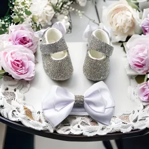 Bling Bow Shoes and Headband Set