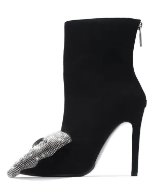 Blinged Bow Tie Bootie