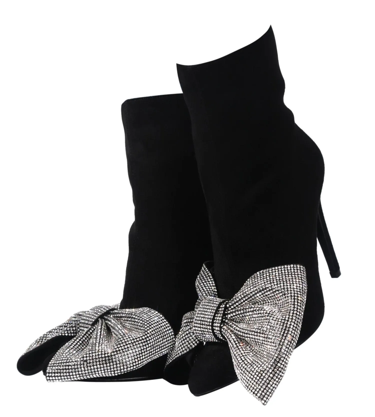 Blinged Bow Tie Bootie