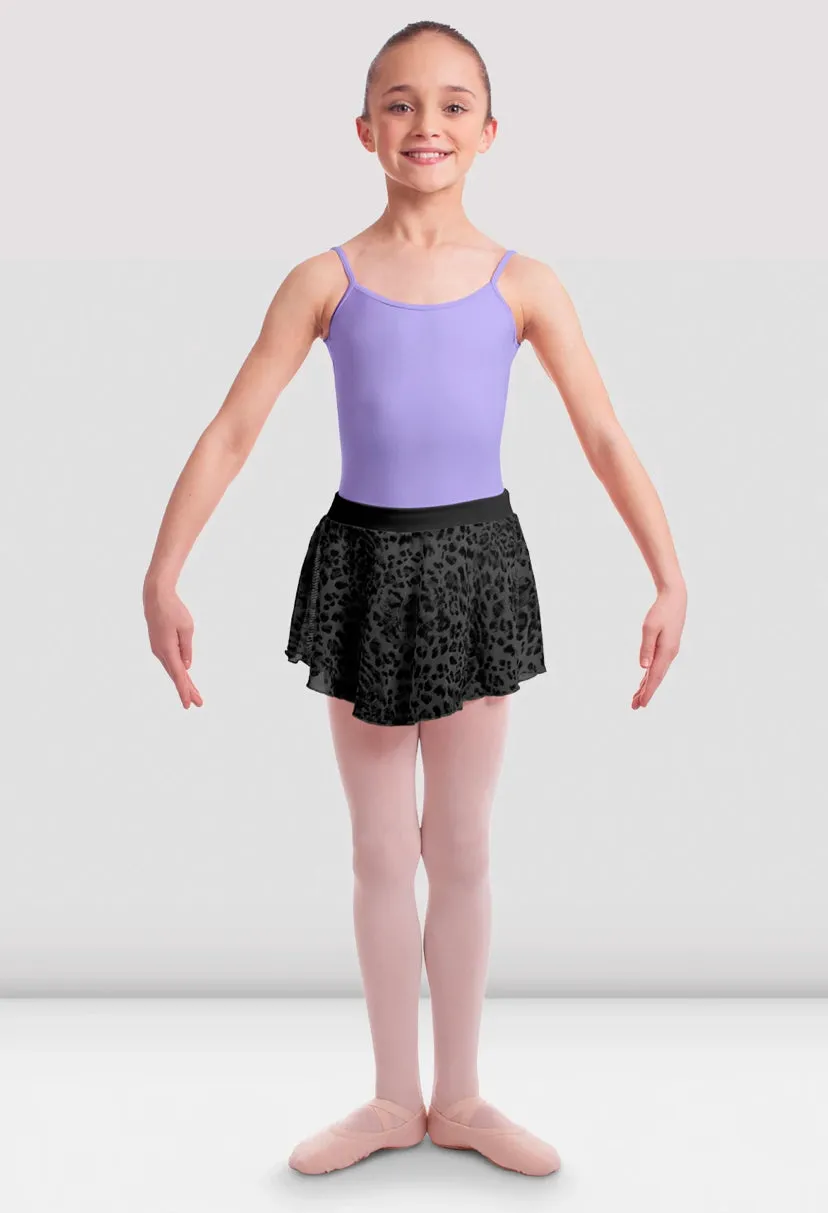 Bloch Girl’s Chanelle Black Mesh Pull On Skirt