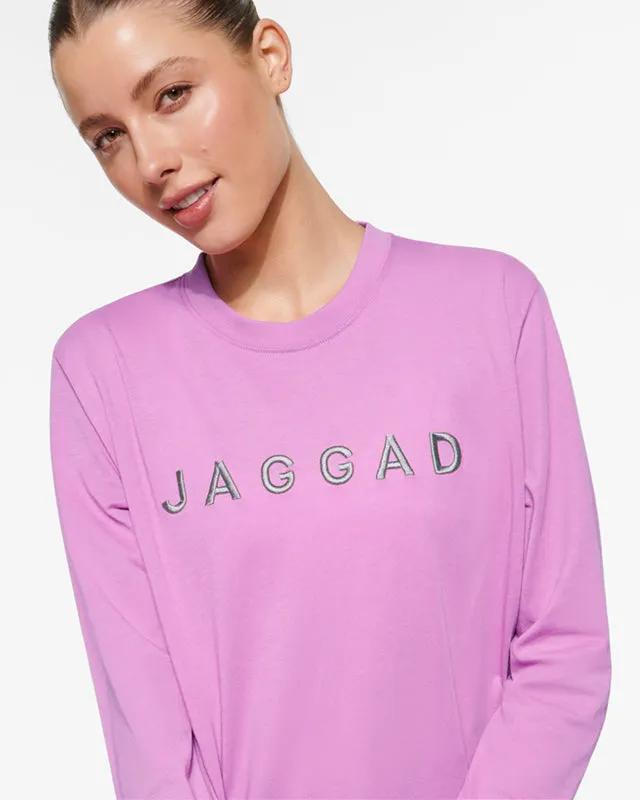 BLOCK CLASSIC LONG SLEEVE TEE FUCHSIA