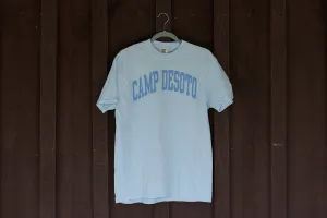 Block Letter Tee – Chambray