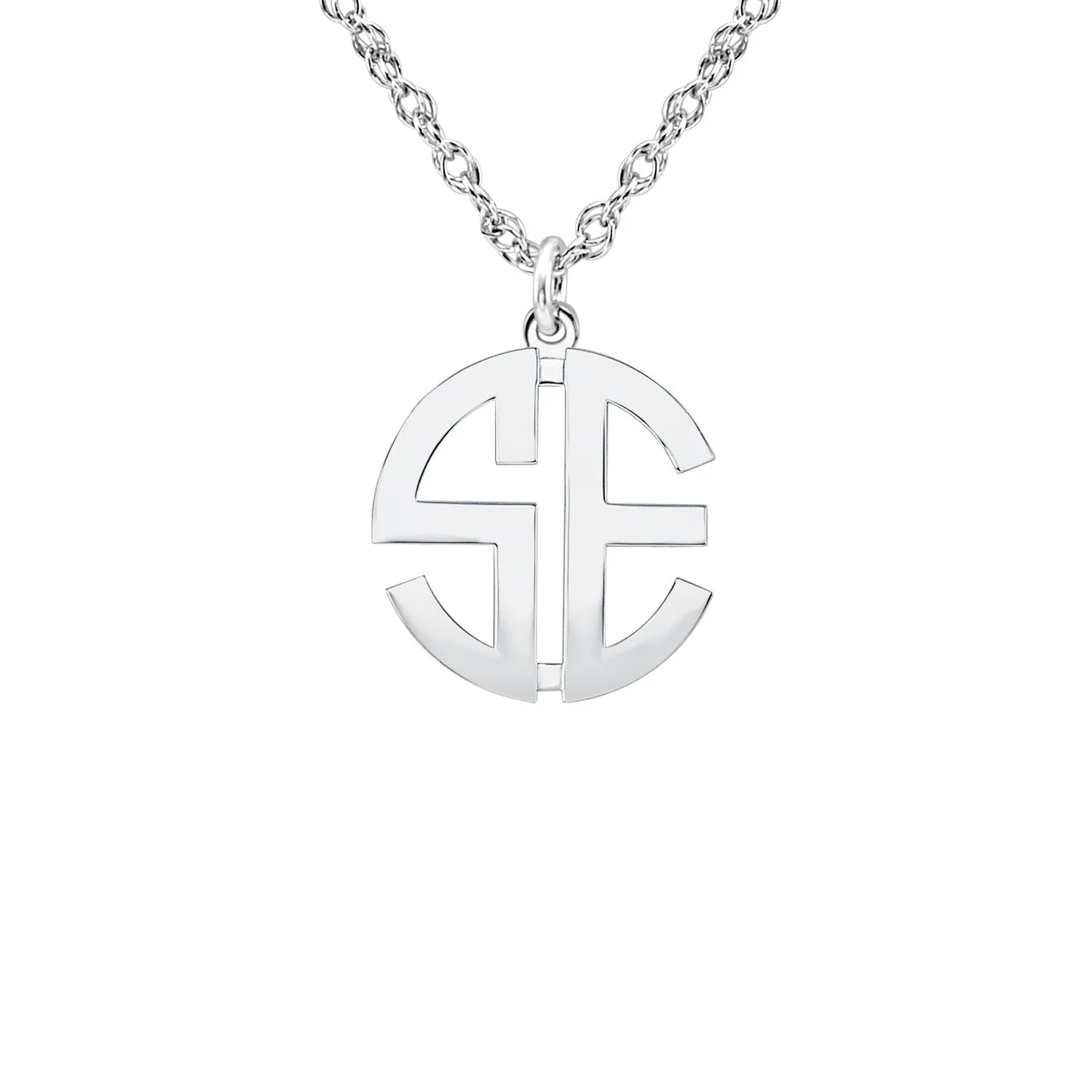 Block Mini Monogram Necklace