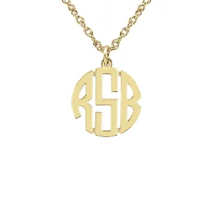 Block Mini Monogram Necklace