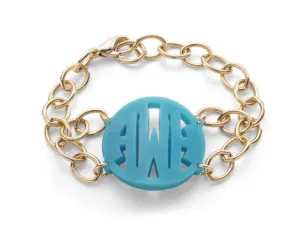 Block Rimmed Acrylic Bracelet