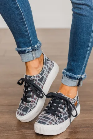 Blowfish Clay Sneakers- Navy Highschool Plaid